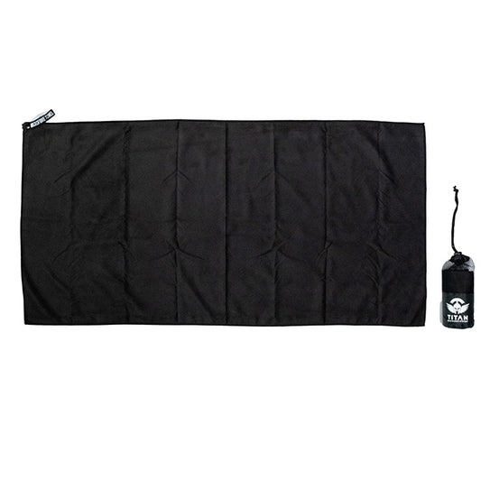 TITAN Black Microfiber Towel